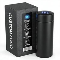 Cadeau d'entreprise, thermos intelligent avec affichage de la température LED, 500 ml, en acier inoxydable, gourde isotherme, logo personnalisé, vente en gros, tasse promotionnelle
