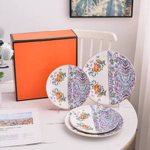 4 Pièces Assiettes en Céramique Mexicaines en Gros Vaisselle Moderne pour Restaurant Service de Table en Poterie - Product Image 1