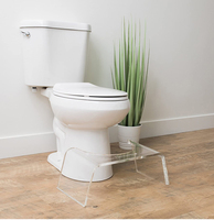Tabouret de toilette en acrylique transparent, tabouret de salle de bain en acrylique, tabouret de coiffeuse de haute qualité pour enfants