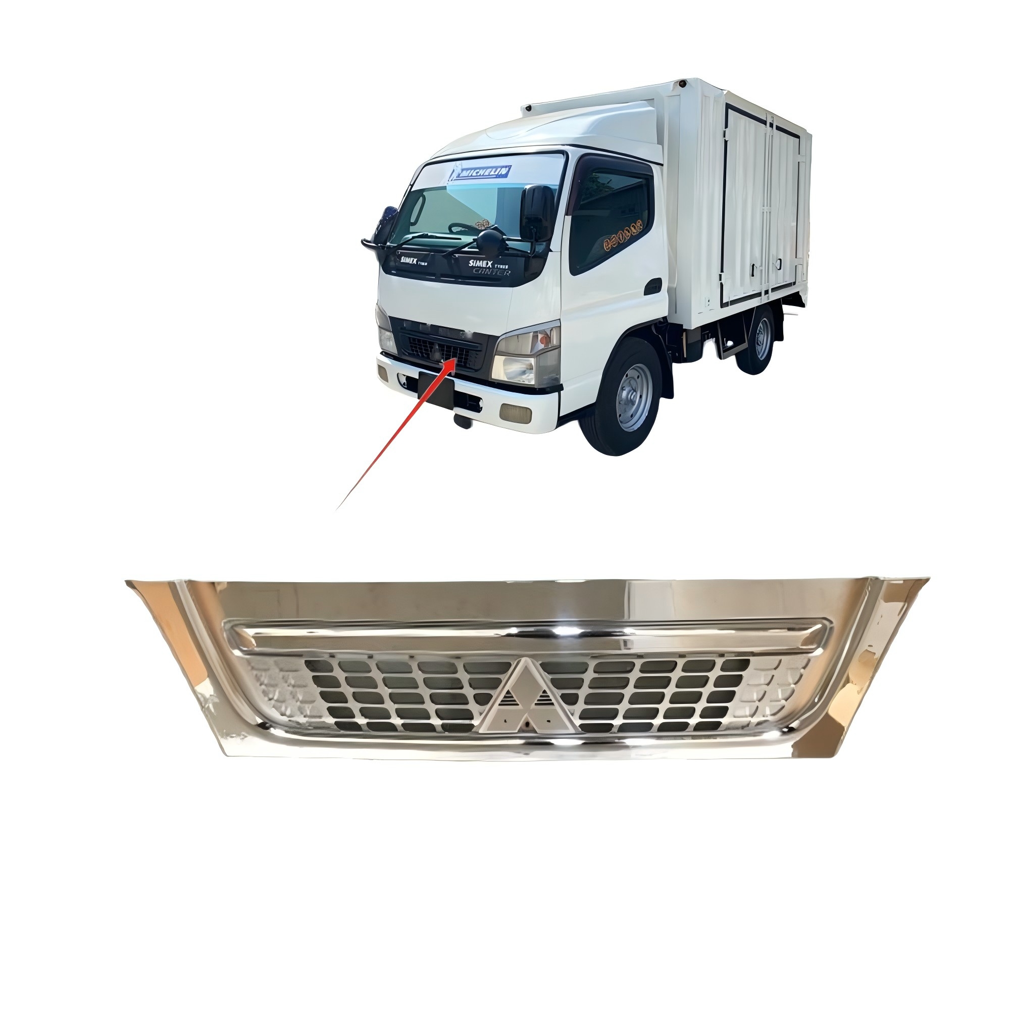 ISUZU クロームサイドパネル 1-86722141-0 ISUZU クロームサイドパネル 1-86722141-0 NEW Chrome Corner