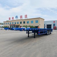 Semi-remorque porte-conteneurs 40 pieds, plateau surbaissé, fabrication chinoise directe, semi-remorques poids lourds à vendre