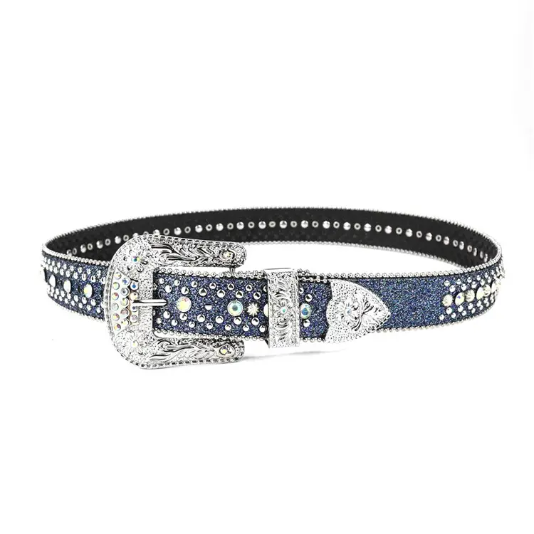 Nieuwe Stijl Vrouwen Diamanten Riemen Voor Jeans Met Strass Riem Dames Western Studs Riem