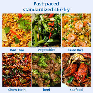 Robot comercial para cocina de alimentos, máquina eléctrica para freír y freír alimentos, 6L, Robot de cocina inteligente automático, máquina para freír arroz, comida rápida, 5Kw - Product Image 2