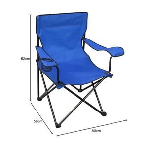 Chaise pliante portable avec logo personnalisé, pour la pêche, la plage, le camping, avec porte-gobelet et accoudoirs - Product Image 3