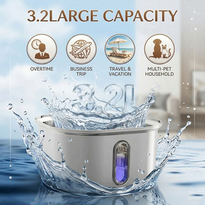 Fontanella Automatica per Animali Domestici da 3,2L in Acciaio Inox, Ciotola per Bere per Cani e Gatti con Sistema di Filtrazione Profonda, Sicura per Animali Domestici - Product Image 3