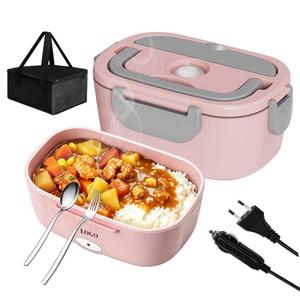 0728 Phone-holder-lid Portable Lunch Boxes 100%-leak-proof Easy Clean <b>Heated</b> Box 3 in 1 Reusable Heater - Product Image 3