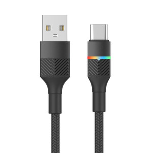 Câble de synchronisation de données USB Type-C à charge rapide 2.4A pour téléphone portable, tablette, <span class=keywords><strong>smartphone</strong></span>, <span class=keywords><strong>cordon</strong></span> de chargeur <span class=keywords><strong>avec</strong></span> alimentation Power Delivery - Product Image 2