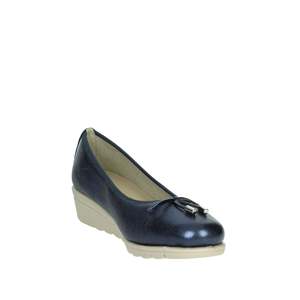 Cinzia <b>Soft</b> Women's <b>Pumps</b> Blue <b>Leather</b> Wedge Heel Comfort Shoes Size 35 38 39 40 - Product Image 5