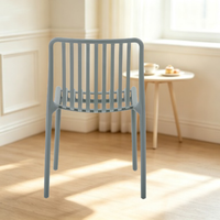Chaise de salle à manger empilable en plastique moderne pour la maison, le bureau, le bar à domicile, l'appartement, la restauration