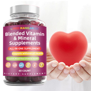 OEM tất cả-trong-một trái tim Hỗ trợ chế độ ăn uống bổ sung gummies-pha trộn của CoQ10, gạo men đỏ, táo gai berry, gừng, nghệ - Product Image 1