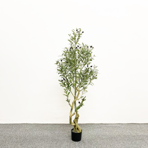 Plantes en pot en plastique en gros, 90 cm, 120 cm, 150 cm, 180 cm, 210 cm, 240 cm, décoration d'intérieur artificielle, faux olivier - Product Image 2
