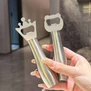 Stainless Steel Beer Bottle Opener Crown Shape Durable Multi Functional Household Beverage Opener - Product Image 3