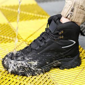 Chaussures de sécurité de <span class=keywords><strong>travail</strong></span> imperméables jaunes pour hommes, très vendues, de bonne qualité, chaussures de sécurité pour hommes - Product Image 3