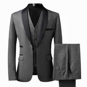 Jas Blazer Pria Model Terbaru 3 Potong Setelan Dua Bagian Slim Fit Pernikahan Kerah Runcing Pesta Pernikahan Terno Masculino Jas Formal Pria - Product Image 5