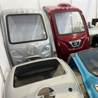 Vente d'usine - Tricycle électrique à carrosserie fermée pour livraison de repas rapides, moteur 1000W, batterie 60V, charge utile 400kg
