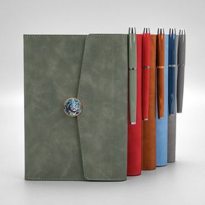Set de Regalo de Cuaderno y Agenda de Cuero PU con Cierre Magnético A5 para Oficina y Negocios, Ideal para Regalos Promocionales Personalizados - Product Image 3