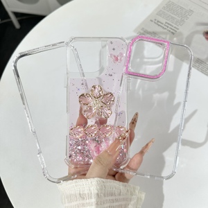 เคสโทรศัพท์กันกระแทกมีกากเพชรลายดอกอีพ็อกซี่360สำหรับ X7D Honor 4G 600 600 Pro 600 <span class=keywords><strong>Lite</strong></span> X8D X5D PLUS - Product Image 1