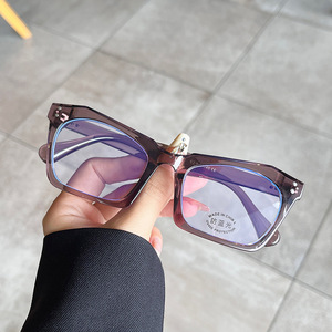Monturas de Gafas Grandes Irregulares Qianai para Mujer, Anti Luz Azul, Lentes de PC de Marco Completo, Diseño Moderno - Product Image 2