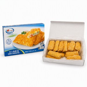 Rollitos de Camarón Congelados al Estilo Chino con Queso para Catering de Aerolíneas, Cantina Escolar, Entrada Rápida, Caja a Granel - Product Image 1