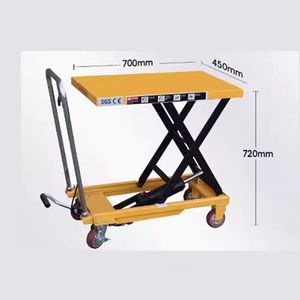 Aerial Work Platform Mini Auto Crawler <b>Trolley</b> Small Hydraulic Self Propelled Electric Scissor Lift - Product Image 2