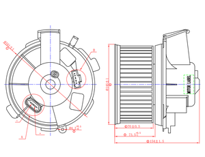 OE #6441.K0 6441.N9 6441.W5 Résistance du moteur du ventilateur de chauffage A/c HVAC 12V DC avec <span class=keywords><strong>module</strong></span> de contrôle de vitesse pour PEUGEOT 206/<span class=keywords><strong>307</strong></span>/XSARA - Product Image 5