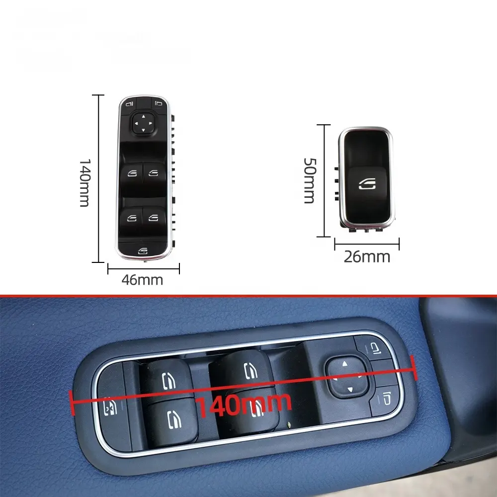 W167 Electric Power Master Window Switch Button For Mercedes Benz GLE CLS GLB CLA A Class Driver Side Window Regulator