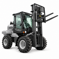 Chariot élévateur diesel tout-terrain fiable de 3,5 tonnes 4x4 pour la logistique extérieure et le transport de palettes