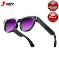 Lunettes Intelligentes IA 2026 E06S avec Caméra 13MP, Traduction Vidéo IA 1080P, Réduction de Bruit ENC, Chargement Magnétique et Contrôle Vocal pour Appels