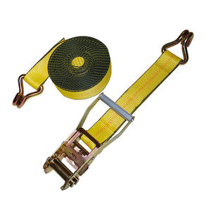 Correas de Amarre con Trinquete de 2" <span class=keywords><strong>x</strong></span> 27' con Ganchos Dobles en J, Resistencia a la Rotura de 10000 Libras, para Sujeción de Carga en Camiones de Plataforma - Product Image 2