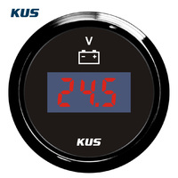 KUS SEA-V Seri 52mm 9~32V Voltmeter Digital 12V/24V untuk Kapal Universal