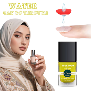 Private Label Air Dry No Odor Vegan a base d'acqua traspirante <span class=keywords><strong>lunga</strong></span> <span class=keywords><strong>durata</strong></span> 15ml Halal <span class=keywords><strong>smalto</strong></span> <span class=keywords><strong>per</strong></span> musulmani - Product Image 1