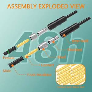 Conector Circular Impermeable M5, Nuevos Conjuntos de Conectores de Aviación, Cable de 4 Pines Blindado, Conectores de Cable con Enchufe para Soldar - Product Image 5