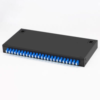 Boîtier terminal ODF 2U 48 ports 48 cœurs pour panneau de brassage fibre optique FTTH SC OTB, 19 pouces, avec adaptateur pigtail, pour montage en rack