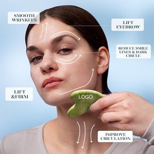 Ensemble d'outils faciaux en glace Gua Sha avec logo personnalisé, réduit les gonflements, soulage les migraines, outil de soin du corps, cadeau de soin personnel - Product Image 4