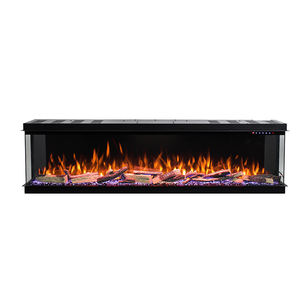 Chimenea eléctrica de 3 lados con cama de refuerzo ancha y tecnología de llama HD - Product Image 6