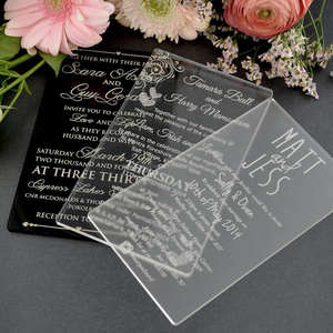 Wowangel — décoration acrylique, carton d'invitation de <span class=keywords><strong>mariage</strong></span>, vente en gros - Product Image 1