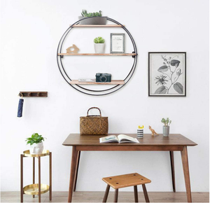 Estante Flotante de Pared Antiguo, Estantes Decorativos de Madera para Macetas, para Spa de Belleza o Salón de Belleza, Tienda Minorista - Product Image 6