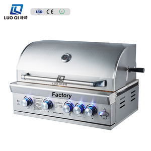 Horno de parrilla de barbacoa de gas integrado de alto rendimiento con kit de <span class=keywords><strong>asador</strong></span> 5 quemadores calentamiento rápido de vanguardia para fiesta en el patio trasero - Product Image 3