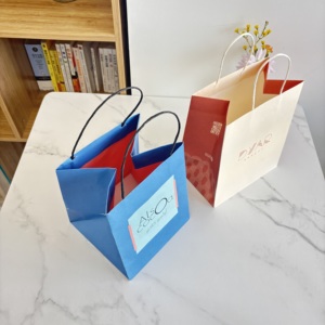 ถุงกระดาษพิมพ์ลายแบบกำหนดเองคุณภาพสูงพร้อมหูหิ้วแบบเกลียว สำหรับร้านเบเกอรี่ <span class=keywords><strong>คาเฟ่</strong></span> ร้านค้าปลีก และบรรจุภัณฑ์ของขวัญ - Product Image 5