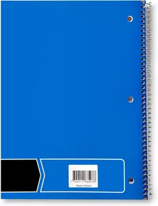 College Ruled Wire Bound Spiral Notebook 70-Sheet - 5-Pack Assorted Solid Colors