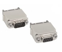 Connecteur industriel rectangulaire mâle/femelle WEVEL HMDS-009-M/F, robuste, modulaire, 9 broches, 5A, 500V, IP65, en alliage d'aluminium moulé sous pression