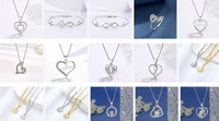 Penjualan Terbaik hadiah baru untuk Hari Ibu Hari Valentine modis perhiasan cincin kalung aksesoris yang paling populer