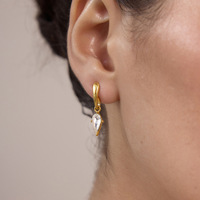 Boucles d'oreilles clous en acier inoxydable Manqiu, plaquées or 18 carats, design classique pour femmes, accessoires de luxe légers haut de gamme avec strass