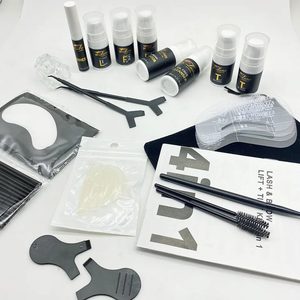 Kit de permanente pour <span class=keywords><strong>cils</strong></span> et sourcils 4-en-1 professionnel pour usage domestique, marque privée, vegan, avec formule liquide pour lamination et teinture des sourcils - Product Image 2