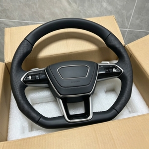 Volante Deportivo de Carreras de Fibra de Carbono con Cuero Perforado, Reemplazo Mejorado para Audi A3 A4 A5 A6 A8 R8 TT Q3 Q5 Q7 Q8 B9 - Product Image 3