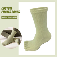 Nouvelle Arrivée Chaussettes de Yoga et Pilates en Coton Antidérapantes Personnalisées pour Femmes
