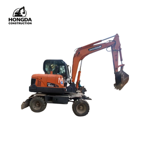 Excavatrice d'occasion DOOSAN DX60W de haute qualité machines d'ingénierie et de construction excavatrice sur pneus d'occasion à vendre - Product Image 1
