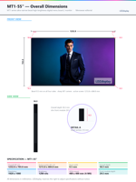 Layar Video Wall 4K 55 Inci Bezel Tipis 9.5mm, Android Wifi Display 1200 Nits, Monitor IPS LCD Industrial untuk Splicing