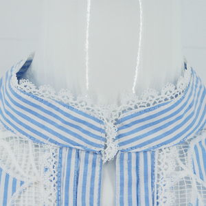 Nuova Camicetta Casual Personalizzata ODM con Stampa Floreale e Righe, Maniche Lunghe con Volant in <span class=keywords><strong>Pizzo</strong></span>, Abbigliamento Femminile - Product Image 5