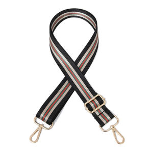 ウェビングバッグストラップショルダーストラップ無地キャンバスコットン生地ベルトストラップハンドバッグ用カスタム - Product Image 1